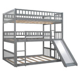 Full Over Full Over Full Triple Solid Wood Full Bed Frame - Restanew - Omega Lifestyles