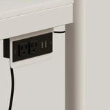 Full Size Metal Wood Bunk Bed With LED Lights And Desk - Omega Lifestyles