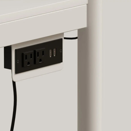 Full Size Metal Wood Bunk Bed With LED Lights And Desk - Omega Lifestyles