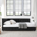 Full Velvet Upholstered Mid - Century Daybed Frame - Restanew - Omega Lifestyles
