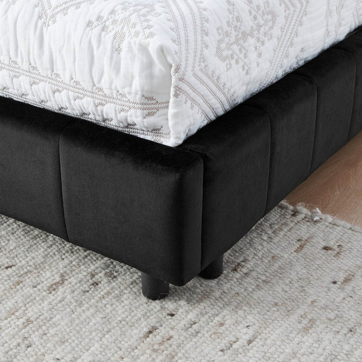 Full Velvet Upholstered Mid - Century Daybed Frame - Restanew - Omega Lifestyles