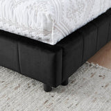Full Velvet Upholstered Mid - Century Daybed Frame - Restanew - Omega Lifestyles