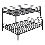 Full XL Over Queen Iron Frame Bunk Bed - Sleep Galleria