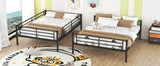 Full XL Over Queen Iron Frame Bunk Bed - Sleep Galleria