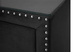 Glam Velvet Upholstered Six-Drawer Tufted Dresser - Omega Lifestyles