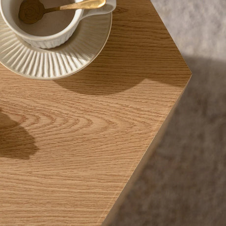 Hexagon Nature Wood Grain MDF Coffee Table - Omega Lifestyles