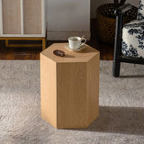 Hexagon Nature Wood Grain MDF Coffee Table - Omega Lifestyles