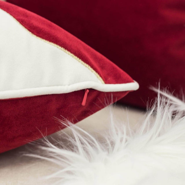 Holiday Velvet Accent Pillow With Plush Insert 20x20 - Omega Lifestyles