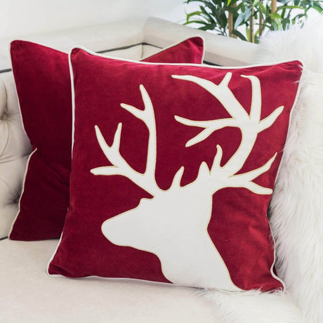 Holiday Velvet Accent Pillow With Plush Insert 20x20 - Restanew - Omega Lifestyles