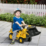 Kids 2 - in - 1 Ride On Excavator Bulldozer With Storage - Restanew - Omega Lifestyles