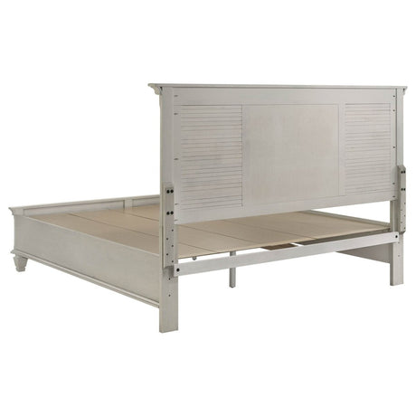 King Farmhouse Panel Wood Storage Bed Frame - Restanew - Omega Lifestyles