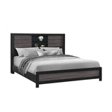 King Urban Farmhouse Solid Wood Bookcase Bed Frame - Restanew - Omega Lifestyles