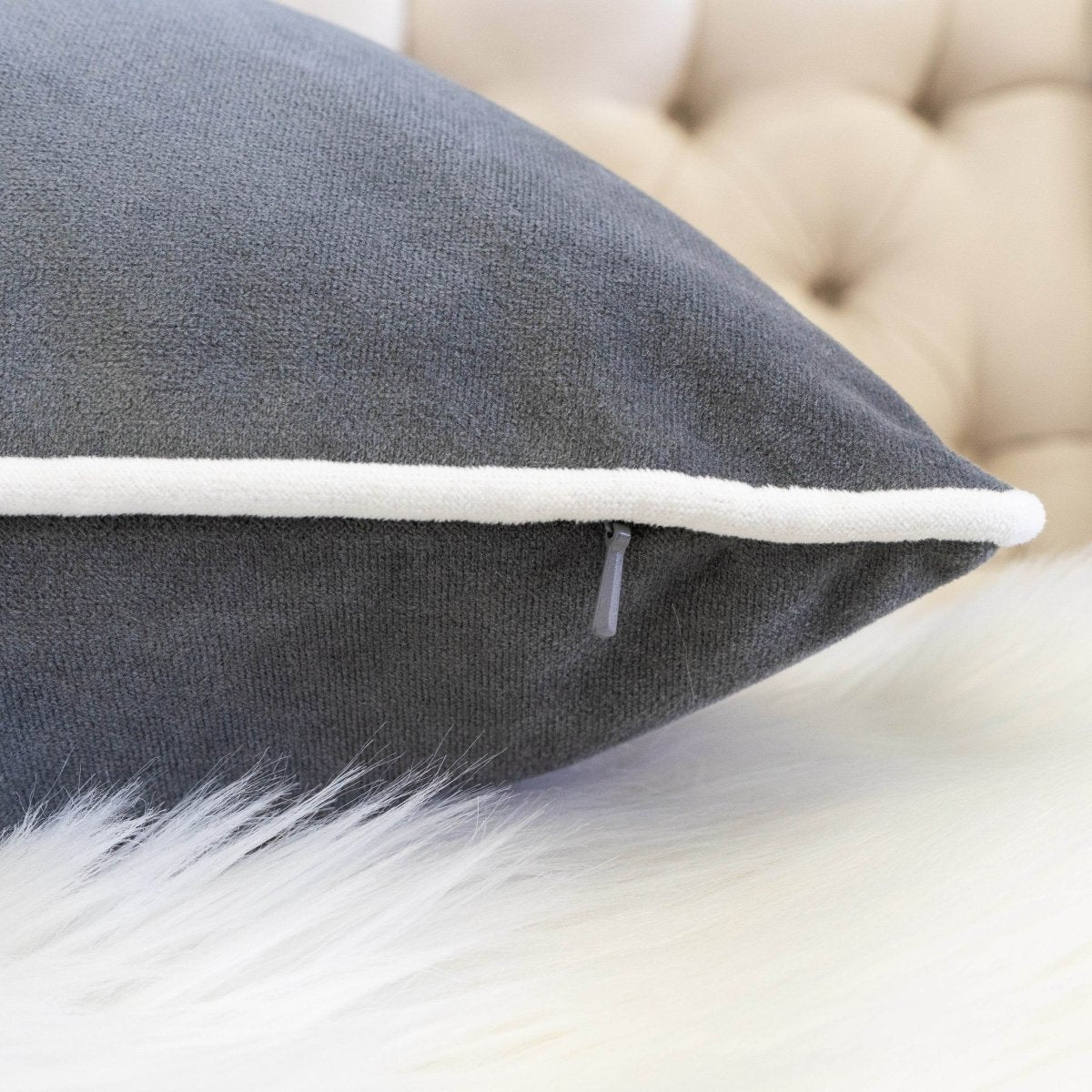 Let It Snow Embroidered 20x20 - Inch Cotton Throw Pillow - Restanew - Omega Lifestyles