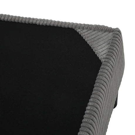 Light Grey Upholstered 3-Seat Sofa With Storage Ottoman - Omega Lifestyles