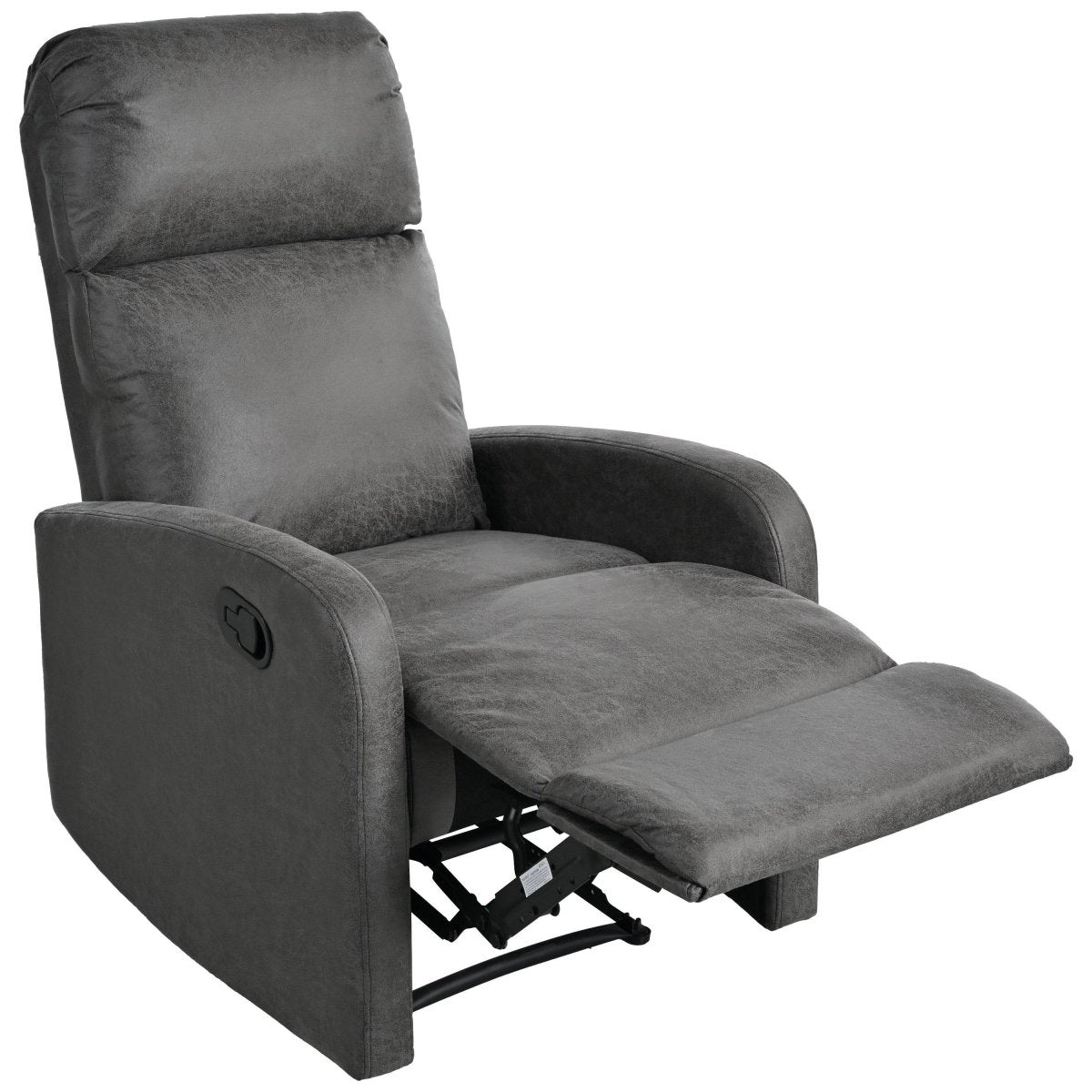 Manual Recliner Chair Microfiber Upholstered Adjustable Backrest - Restanew - Omega Lifestyles