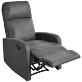 Manual Recliner Chair Microfiber Upholstered Adjustable Backrest - Restanew - Omega Lifestyles