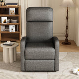 Manual Recliner Chair Microfiber Upholstered Adjustable Backrest - Restanew - Omega Lifestyles