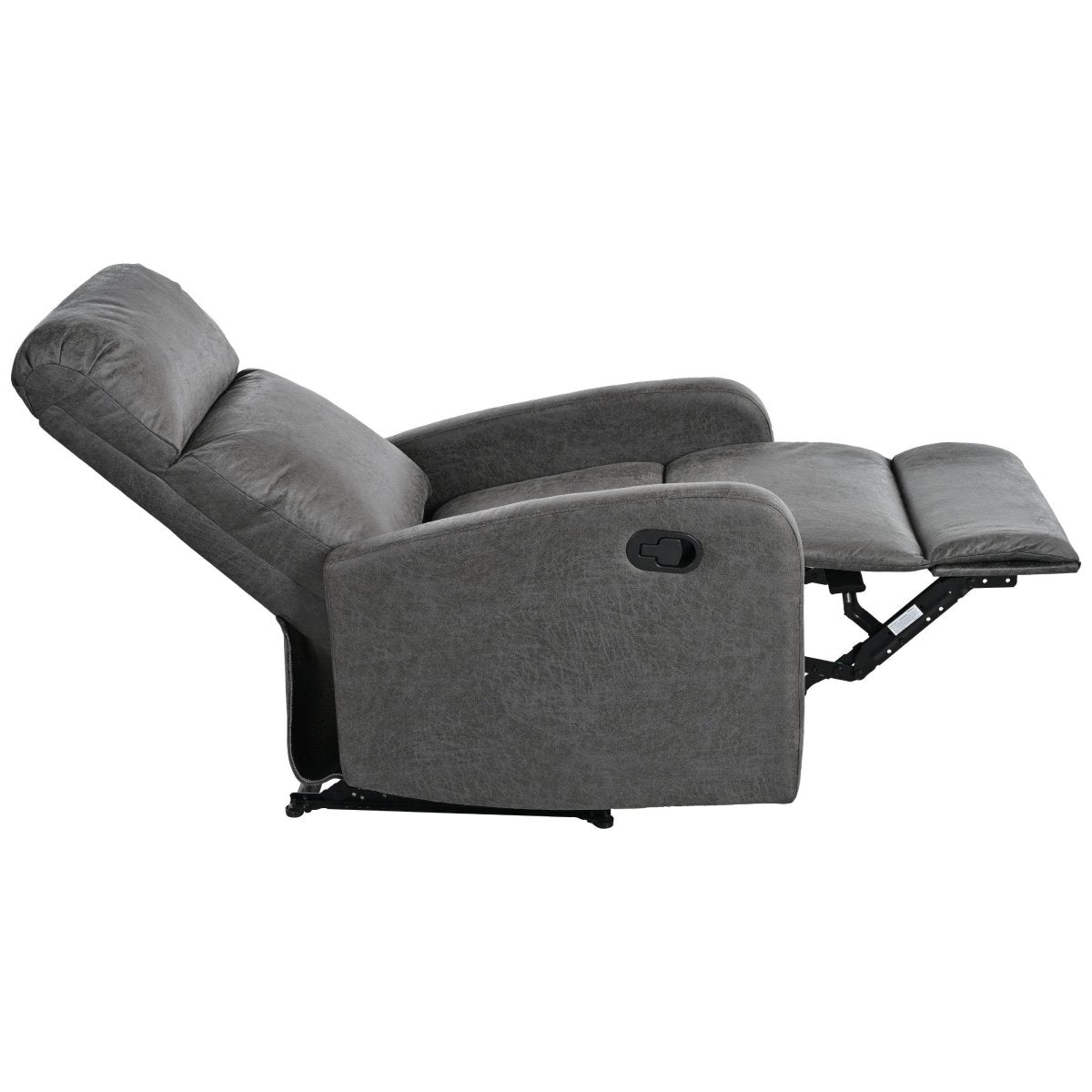 Manual Recliner Chair Microfiber Upholstered Adjustable Backrest - Restanew - Omega Lifestyles