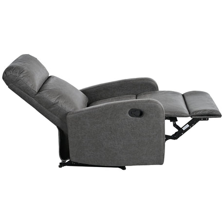 Manual Recliner Chair Microfiber Upholstered Adjustable Backrest - Restanew - Omega Lifestyles