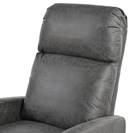 Manual Recliner Chair Microfiber Upholstered Adjustable Backrest - Restanew - Omega Lifestyles