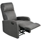 Manual Recliner Chair Microfiber Upholstered Adjustable Backrest - Restanew - Omega Lifestyles
