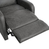 Manual Recliner Chair Microfiber Upholstered Adjustable Backrest - Restanew - Omega Lifestyles