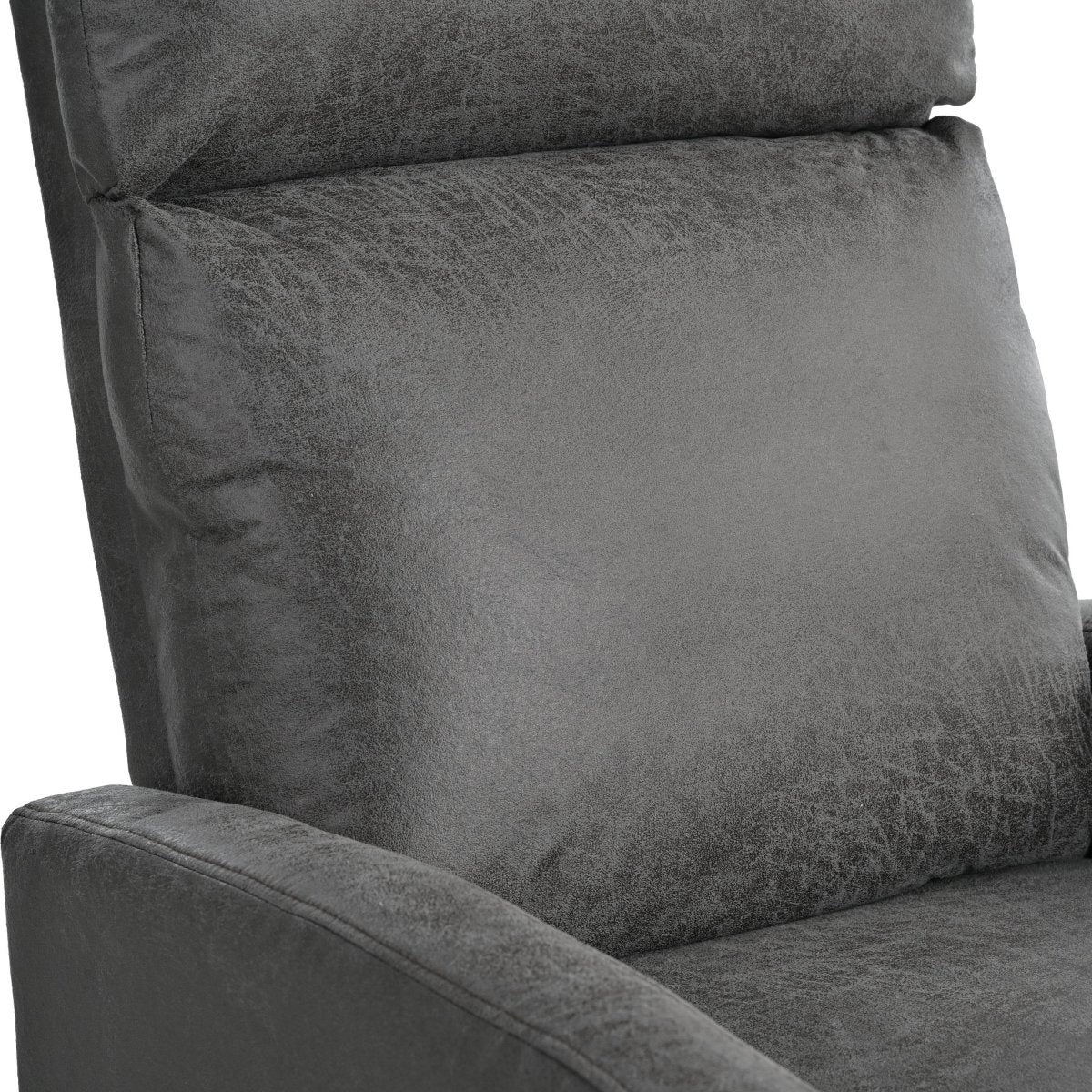 Manual Recliner Chair Microfiber Upholstered Adjustable Backrest - Restanew - Omega Lifestyles