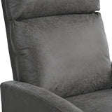 Manual Recliner Chair Microfiber Upholstered Adjustable Backrest - Restanew - Omega Lifestyles