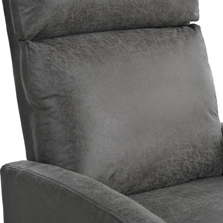 Manual Recliner Chair Microfiber Upholstered Adjustable Backrest - Restanew - Omega Lifestyles