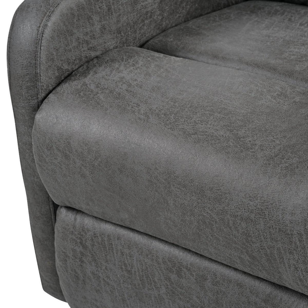 Manual Recliner Chair Microfiber Upholstered Adjustable Backrest - Restanew - Omega Lifestyles