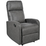 Manual Recliner Chair Microfiber Upholstered Adjustable Backrest - Restanew - Omega Lifestyles