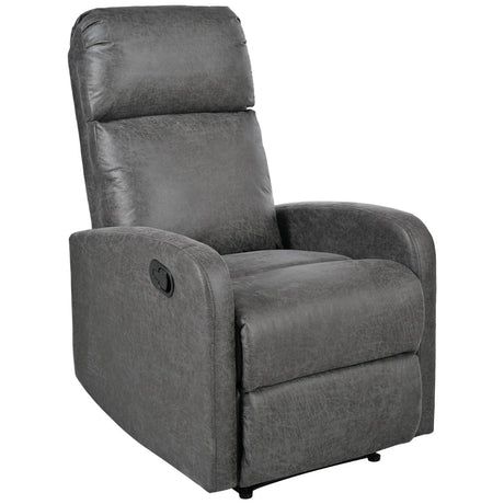 Manual Recliner Chair Microfiber Upholstered Adjustable Backrest - Restanew - Omega Lifestyles