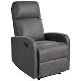 Manual Recliner Chair Microfiber Upholstered Adjustable Backrest - Restanew - Omega Lifestyles