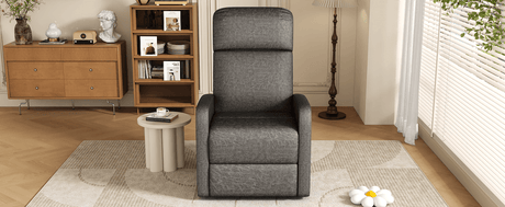 Manual Recliner Chair Microfiber Upholstered Adjustable Backrest - Restanew - Omega Lifestyles