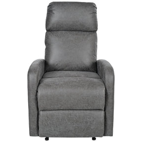 Manual Recliner Chair Microfiber Upholstered Adjustable Backrest - Omega Lifestyles