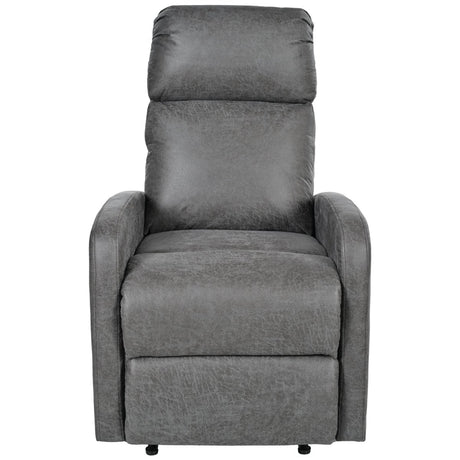 Manual Recliner Chair Microfiber Upholstered Adjustable Backrest - Restanew - Omega Lifestyles
