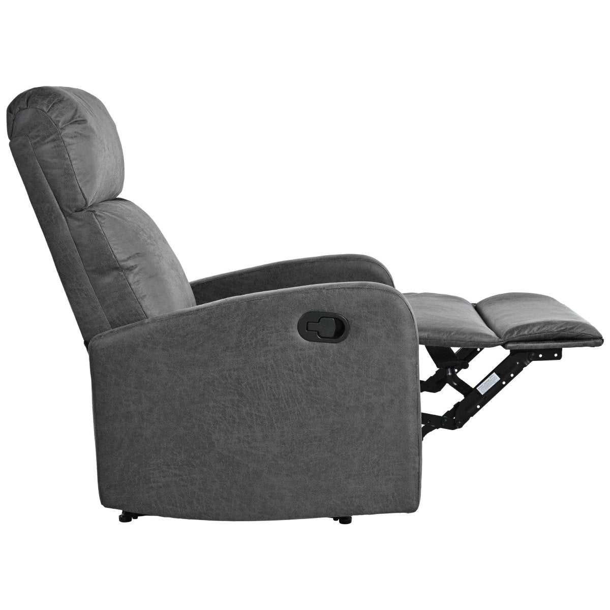 Manual Recliner Chair Microfiber Upholstered Adjustable Backrest - Restanew - Omega Lifestyles