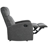 Manual Recliner Chair Microfiber Upholstered Adjustable Backrest - Restanew - Omega Lifestyles