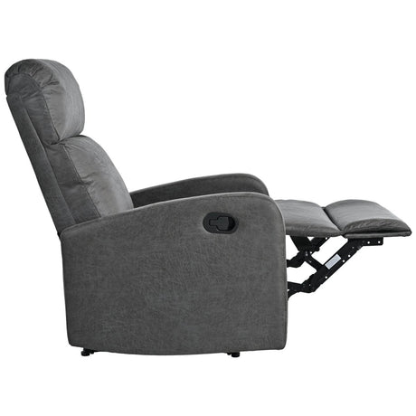 Manual Recliner Chair Microfiber Upholstered Adjustable Backrest - Restanew - Omega Lifestyles