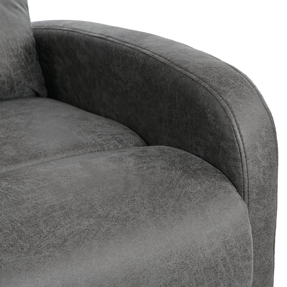 Manual Recliner Chair Microfiber Upholstered Adjustable Backrest - Restanew - Omega Lifestyles