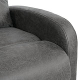 Manual Recliner Chair Microfiber Upholstered Adjustable Backrest - Restanew - Omega Lifestyles