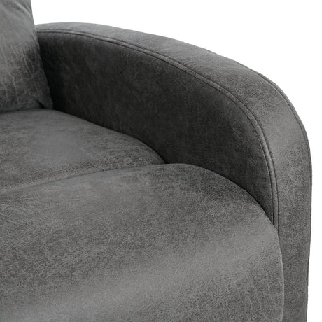 Manual Recliner Chair Microfiber Upholstered Adjustable Backrest - Restanew - Omega Lifestyles