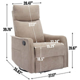 Medium - Firm Heat Massage Recliner Chair With Swivel and Rocker - Restanew - Omega Lifestyles