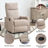 Medium - Firm Heat Massage Recliner Chair With Swivel and Rocker - Restanew - Omega Lifestyles