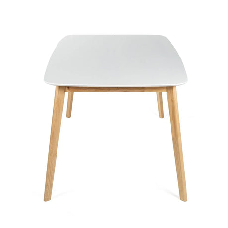 Mid-Century Modern Solid Rubberwood Dining Set - Omega Lifestyles