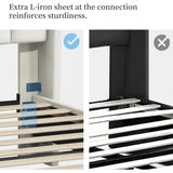 Minimalist Modern Linen Upholstered Bed Frame With Storage - Omega Lifestyles