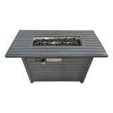 Modern 42 - Inch Outdoor Steel Propane Gas Fire Pit Table - Restanew - Omega Lifestyles