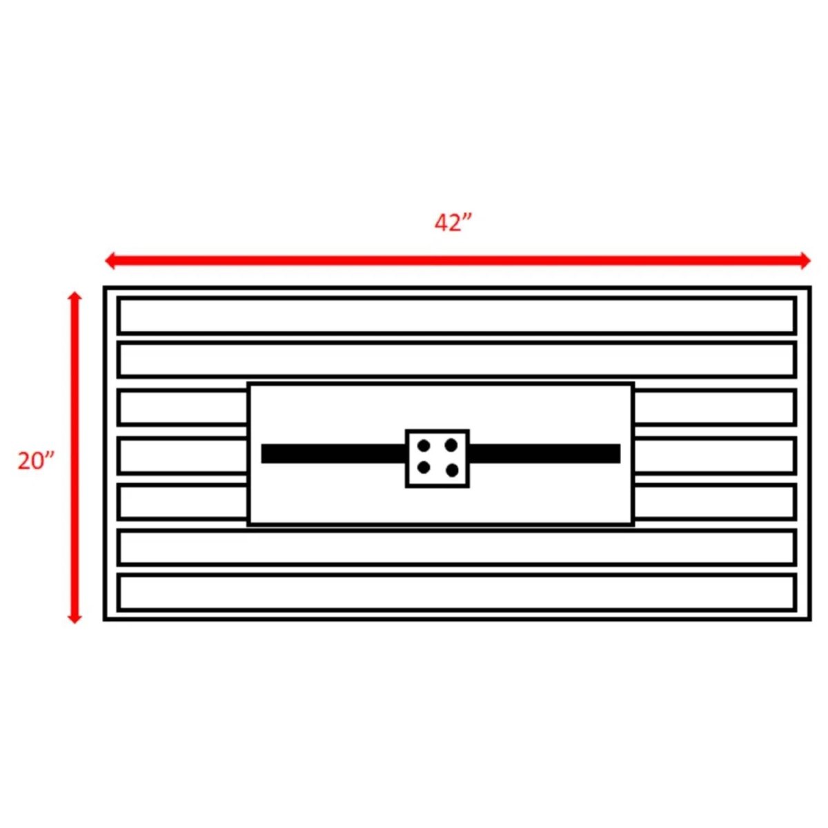 Modern 42 - Inch Outdoor Steel Propane Gas Fire Pit Table - Restanew - Omega Lifestyles