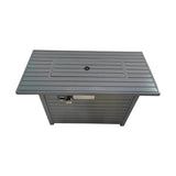 Modern 42 - Inch Outdoor Steel Propane Gas Fire Pit Table - Restanew - Omega Lifestyles