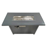 Modern 42 - Inch Outdoor Steel Propane Gas Fire Pit Table - Restanew - Omega Lifestyles